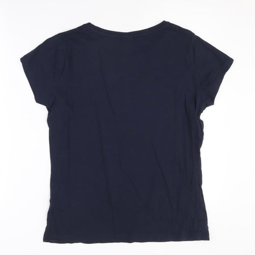 Jacqueline de Yong Women's Blue T-Shirt, Size L, Casual Style