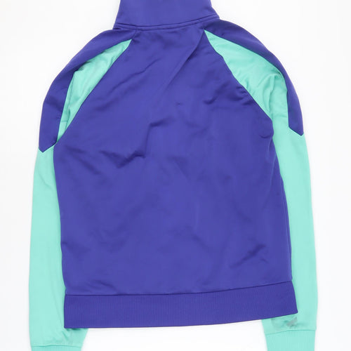Puma Women's Blue Colourblock Track Jacket UK 16