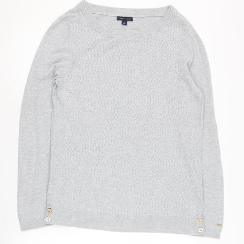 Tommy Hilfiger Women's Grey Knit Jumper L