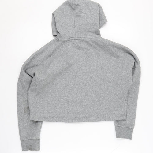 Puma Girls Grey Hoodie, Size 11-12, Pullover Style