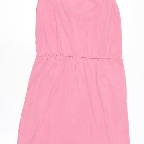 Banana Republic Women's Pink Cowl Neck Sleeveless Dress M