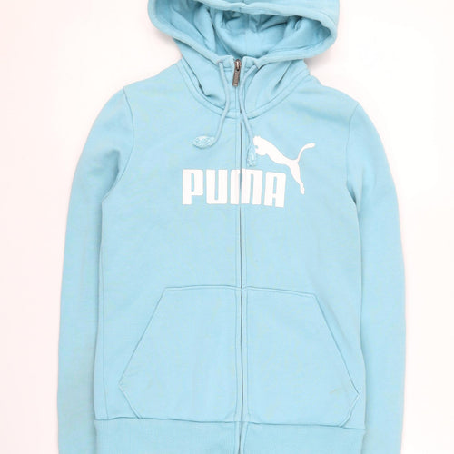 Puma Women's Blue Full Zip Hoodie Size 8