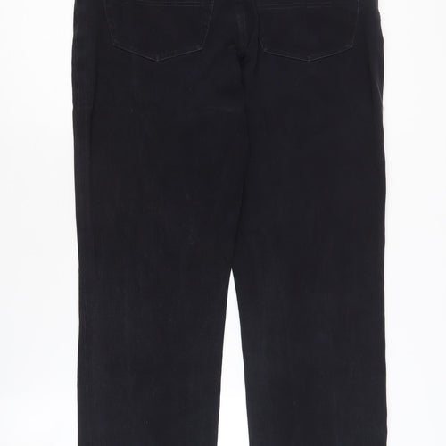Hush Puppies Men's Black Straight Trousers 32