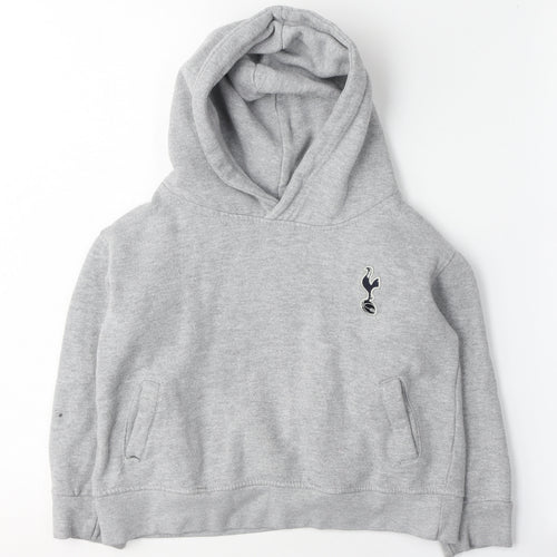 Tottenham Hotspur Boys Grey Pullover Hoodie 3-4 Years