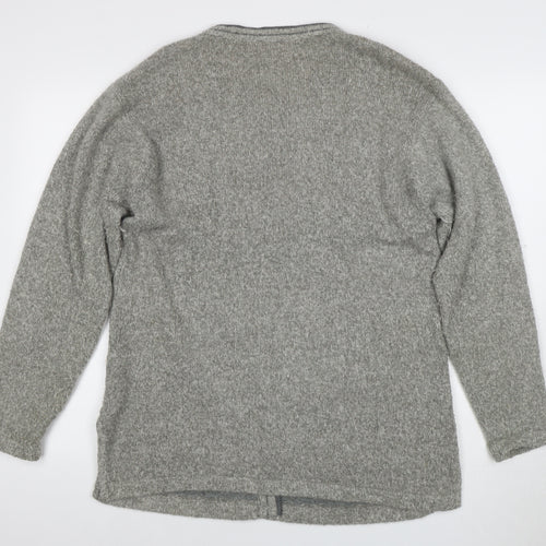 Casamia Women's Grey Argyle Cardigan One Size