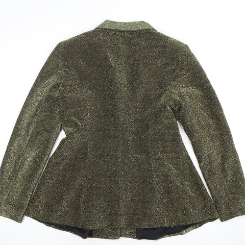 Love & Other Things Gold Women's Blazer - Stylish & Elegant