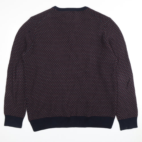 CRIMINAL Men's Multicoloured XL Cotton Pullover Jumper