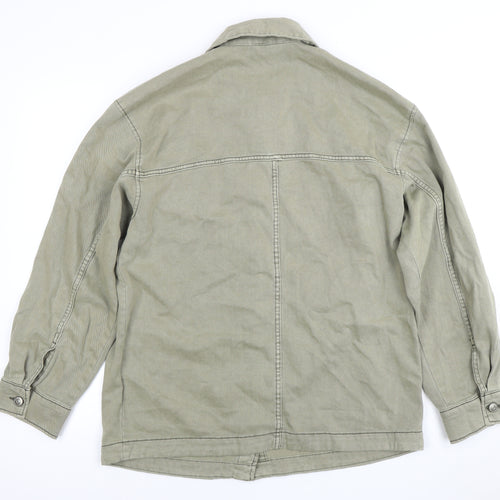 H&M Men’s Green Basic Jacket, Size S, Cotton, Casual