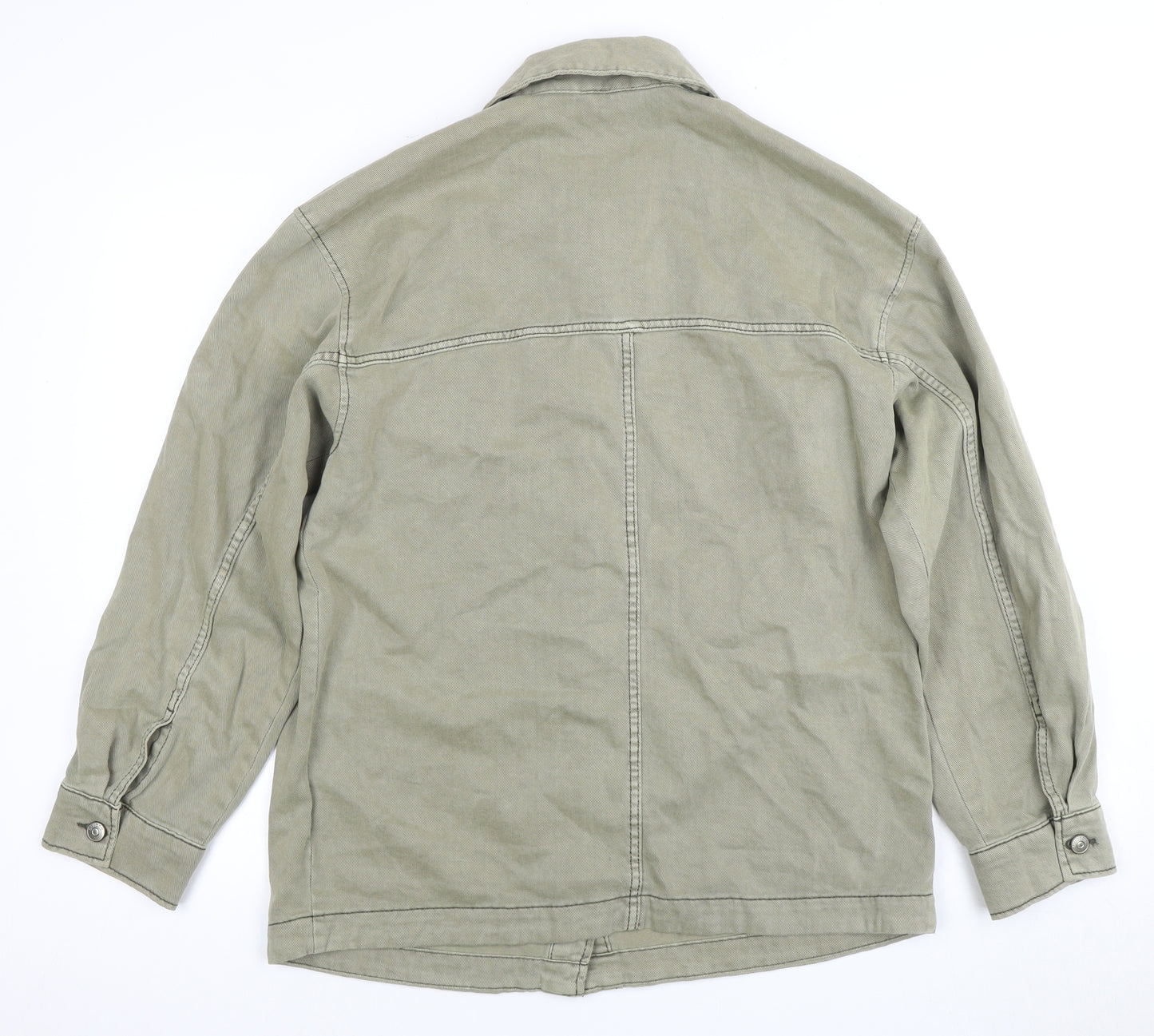 H&M Men’s Green Basic Jacket, Size S, Cotton, Casual