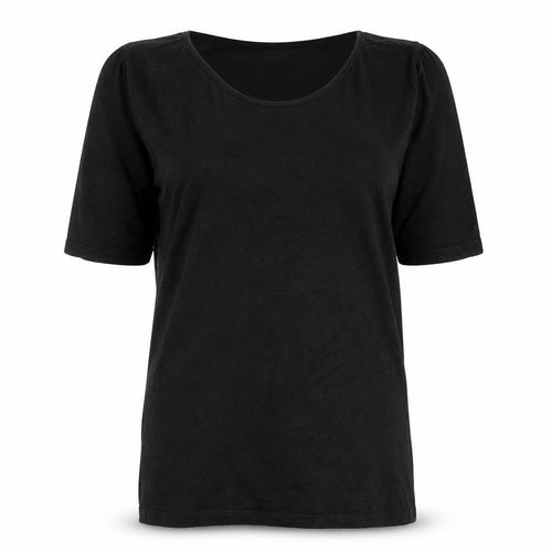 Zara Women's Black T-Shirt Size 6 Short Sleeve Casual