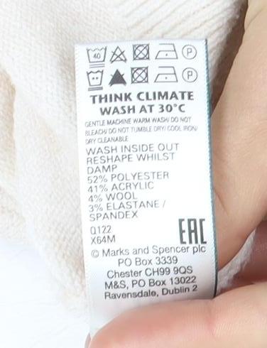 Marks and Spencer Women's Beige Cardigan M V-Neck