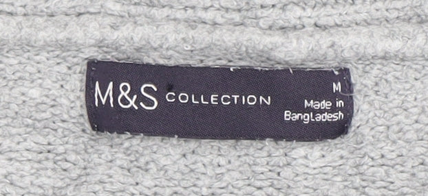 Marks and Spencer Women's Grey Cardigan M V-Neck Long Sleeve