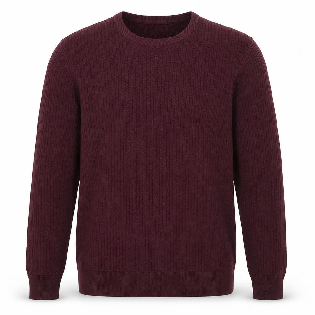 Front view of Kin Men's Purple M jumper, Cotton