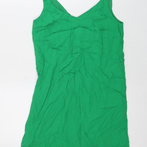 Topshop Green Sleeveless Dress Women Size 8