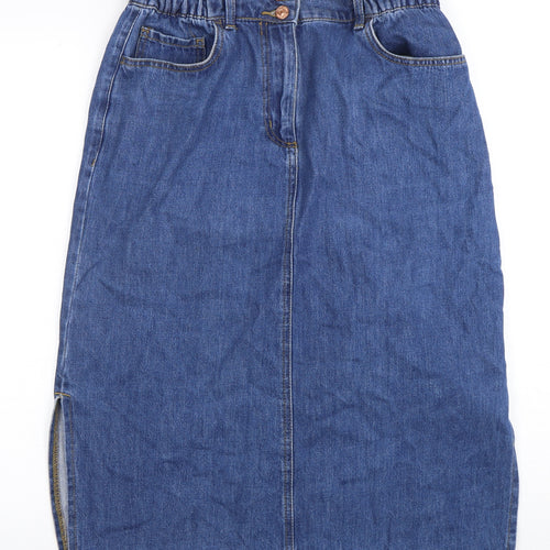 Next Women's Blue Denim Pencil Skirt Size 12