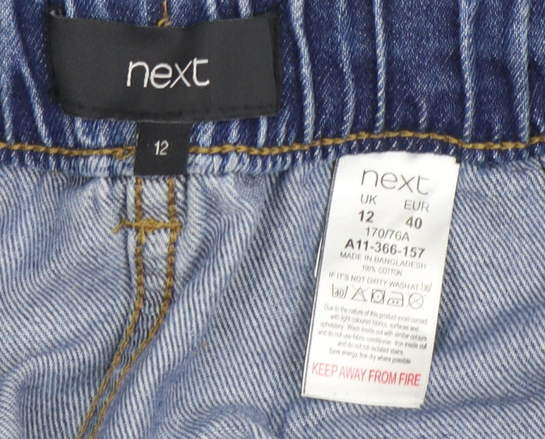 Next Women's Blue Denim Pencil Skirt Size 12