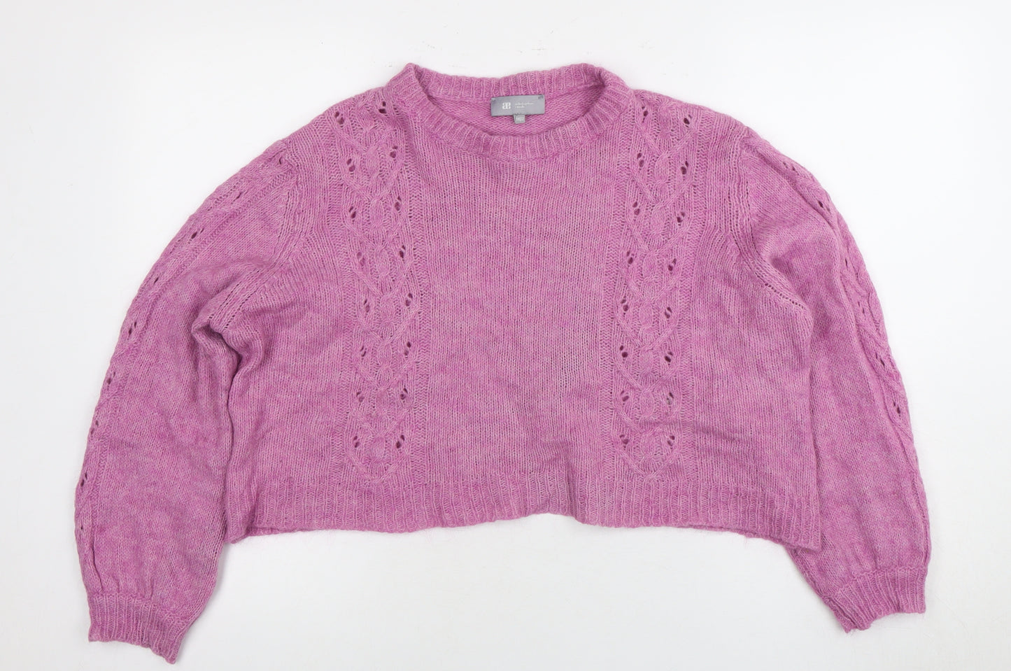 Arched Eyebrow Women’s Purple Crew Neck Pullover Jumper