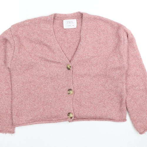 Zara Teens Pink Cardigan, Long Sleeve, Size 10 Slim