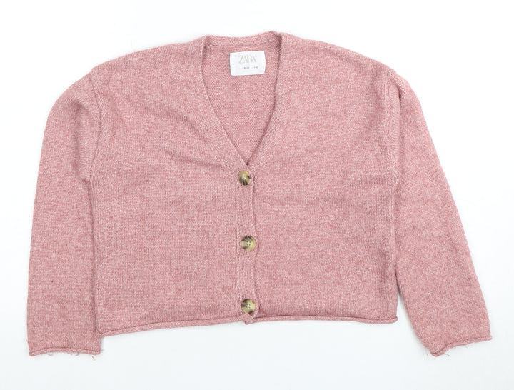 Zara Teens Pink Cardigan, Long Sleeve, Size 10 Slim