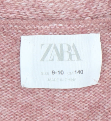Zara Teens Pink Cardigan, Long Sleeve, Size 10 Slim