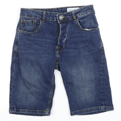 Denim Co. Men's Blue Slim Fit Shorts - Size 28