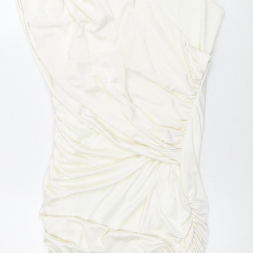 River Island Women’s Ivory Sleeveless Dress Size 16