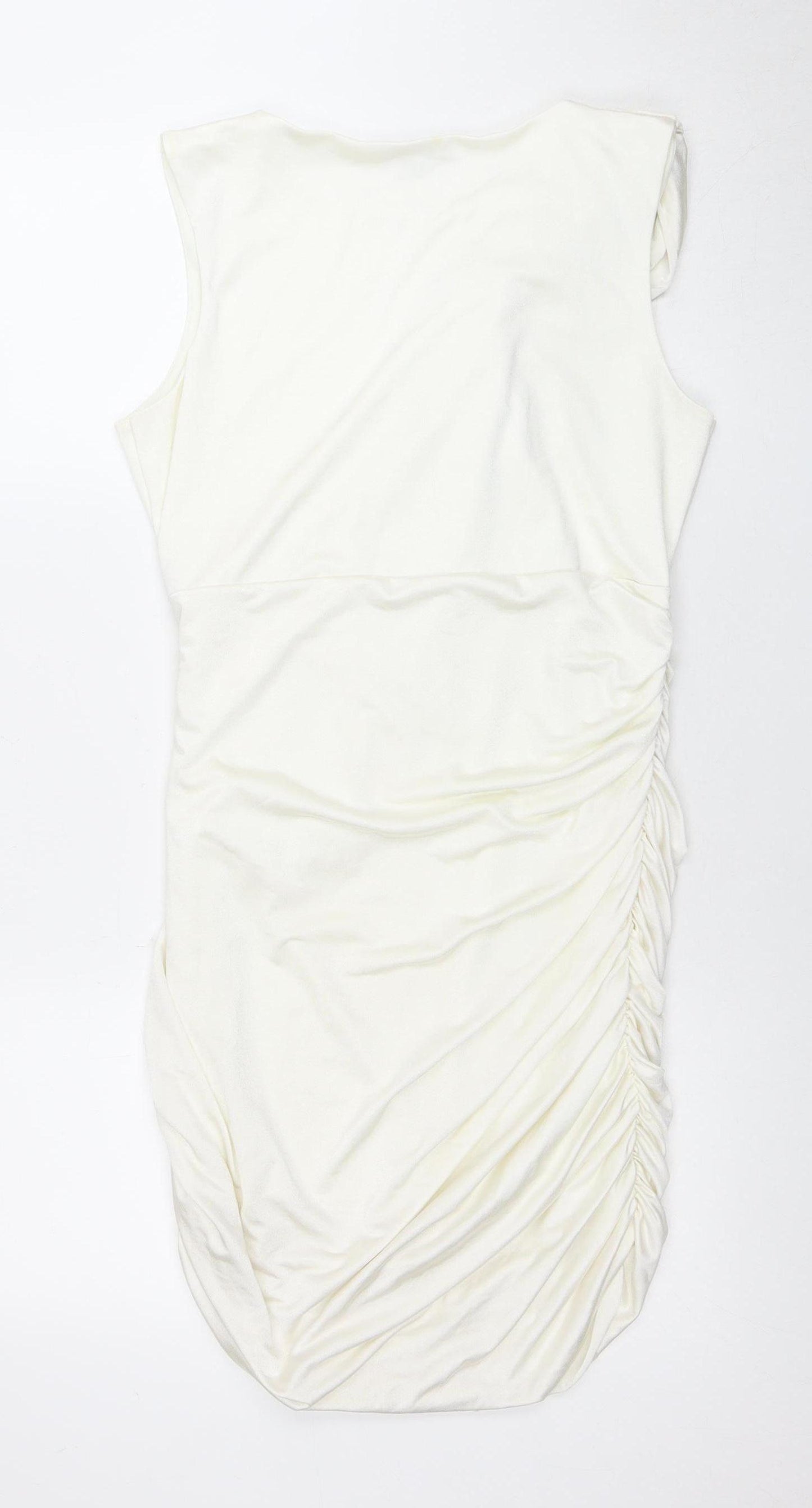 River Island Women’s Ivory Sleeveless Dress Size 16