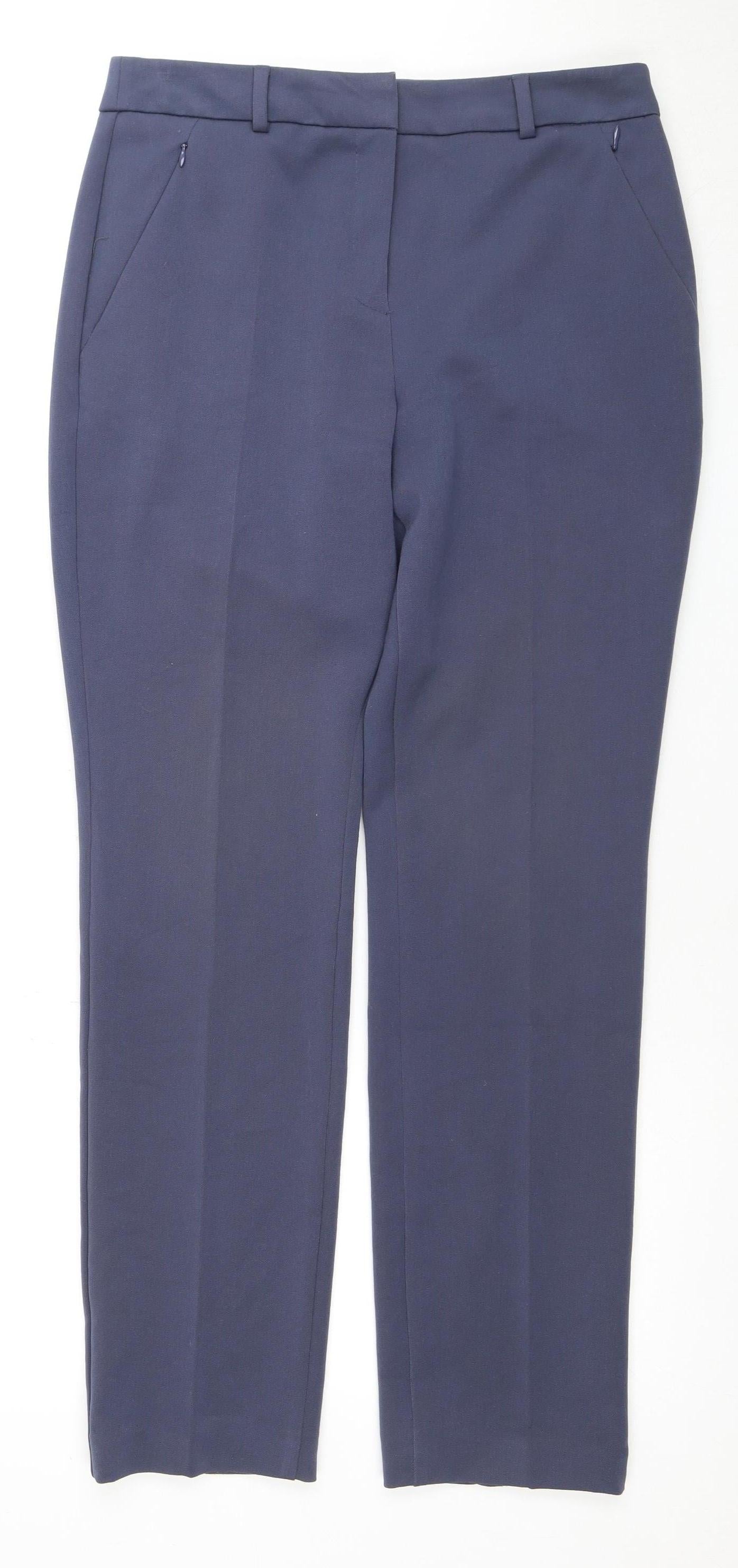 Marks and Spencer Women's Blue Trousers Size 10