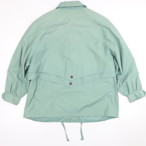 C&A Green Women's Cotton Button Jacket Size 16