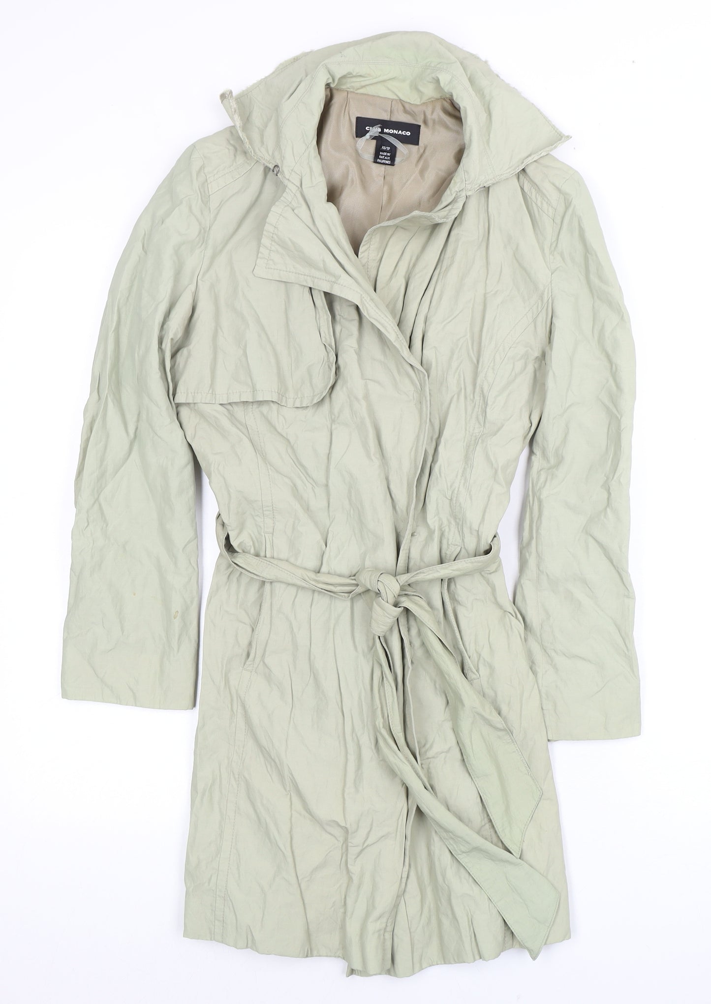 Club Monaco Women's Ivory Trench Coat XS