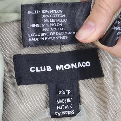 Club Monaco Women's Ivory Trench Coat XS
