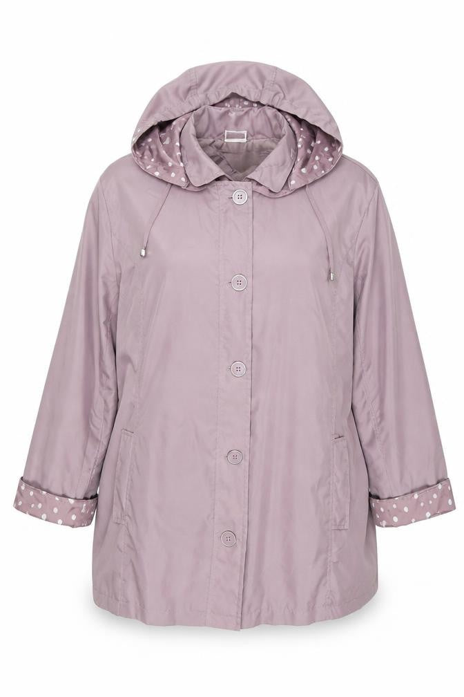 Anne De Lançay Women's Purple Hooded Coat XL