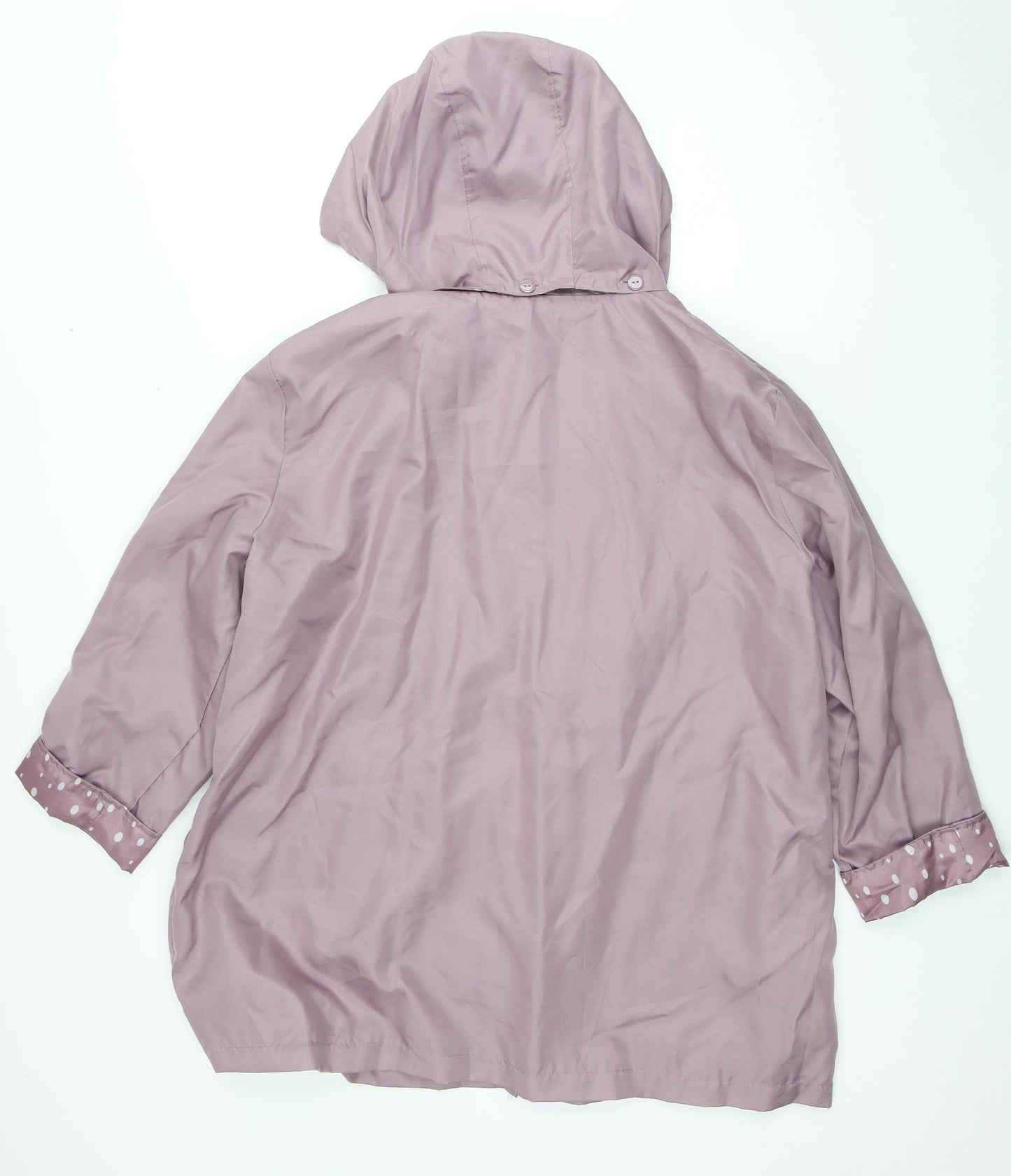 Anne De Lançay Women's Purple Hooded Coat XL