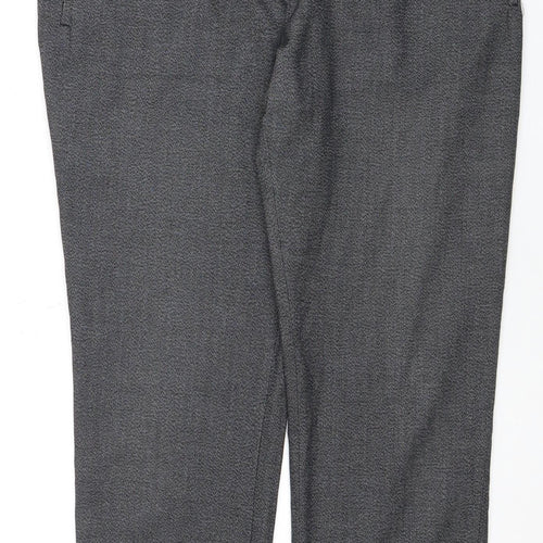Next Women's Grey Straight Trousers Size 14
