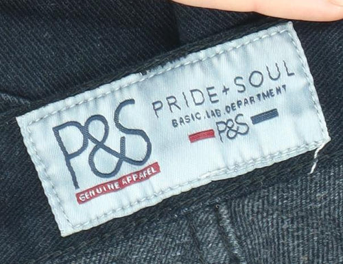 Pride + Soul Unisex Black Straight Jeans 34W 34L
