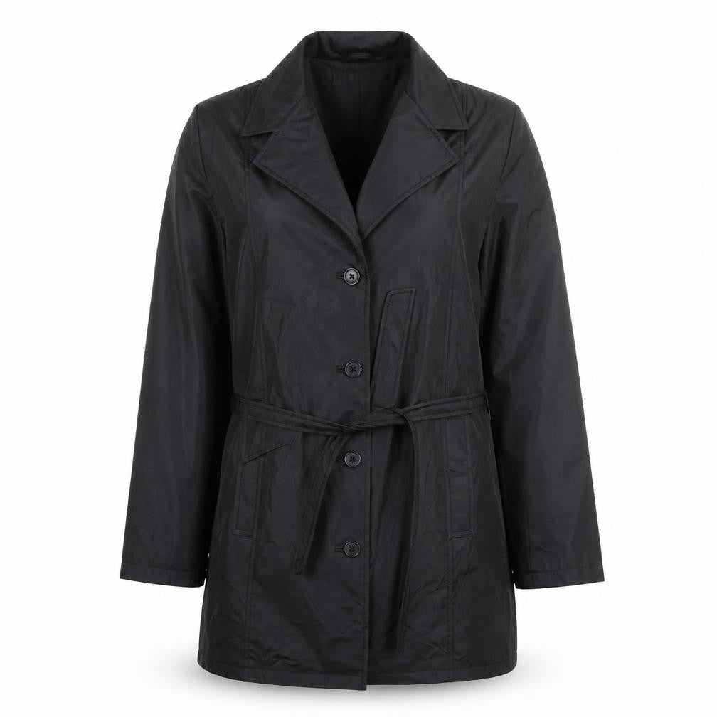 Joie de Vivre Women’s Black Belted Coat Size 14