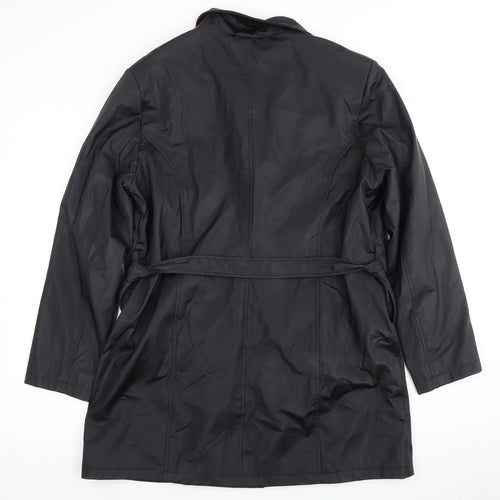Joie de Vivre Women’s Black Belted Coat Size 14