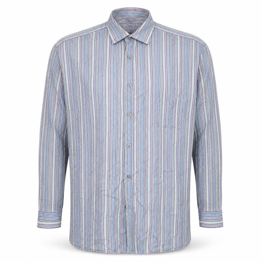 Front view of Marks & Spencer Men's Multicoloured Striped Shirt L