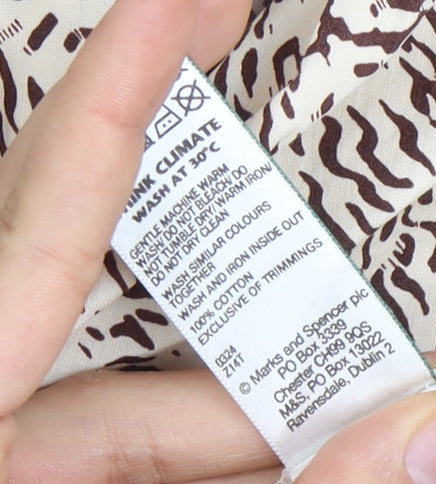 Marks and Spencer Women Brown J2 V-Neck Dress