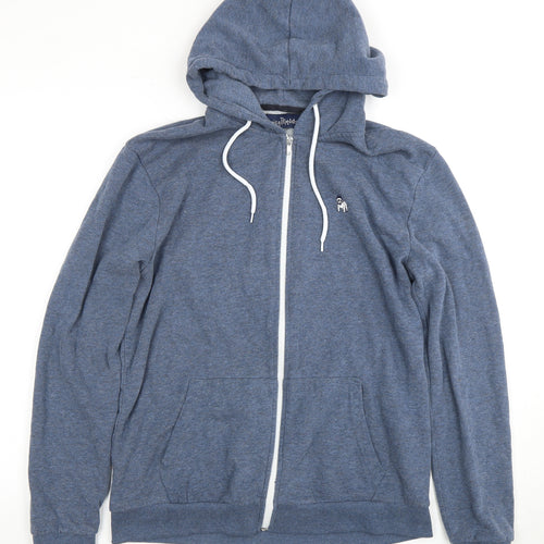 The Spitalfields Blue Full Zip Hoodie S Unisex