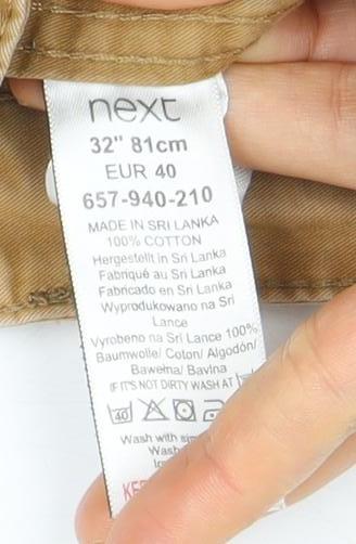 Next Men's Beige Chino Shorts, Size 32, Summer Casual