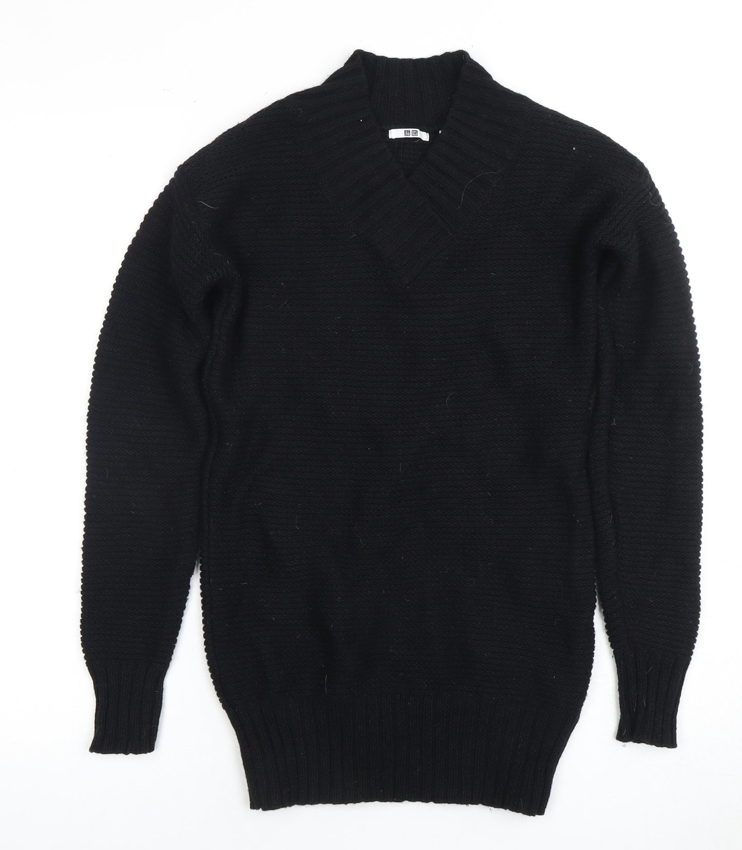 UNIQLO Women’s Black Pullover V-Neck Jumper XS