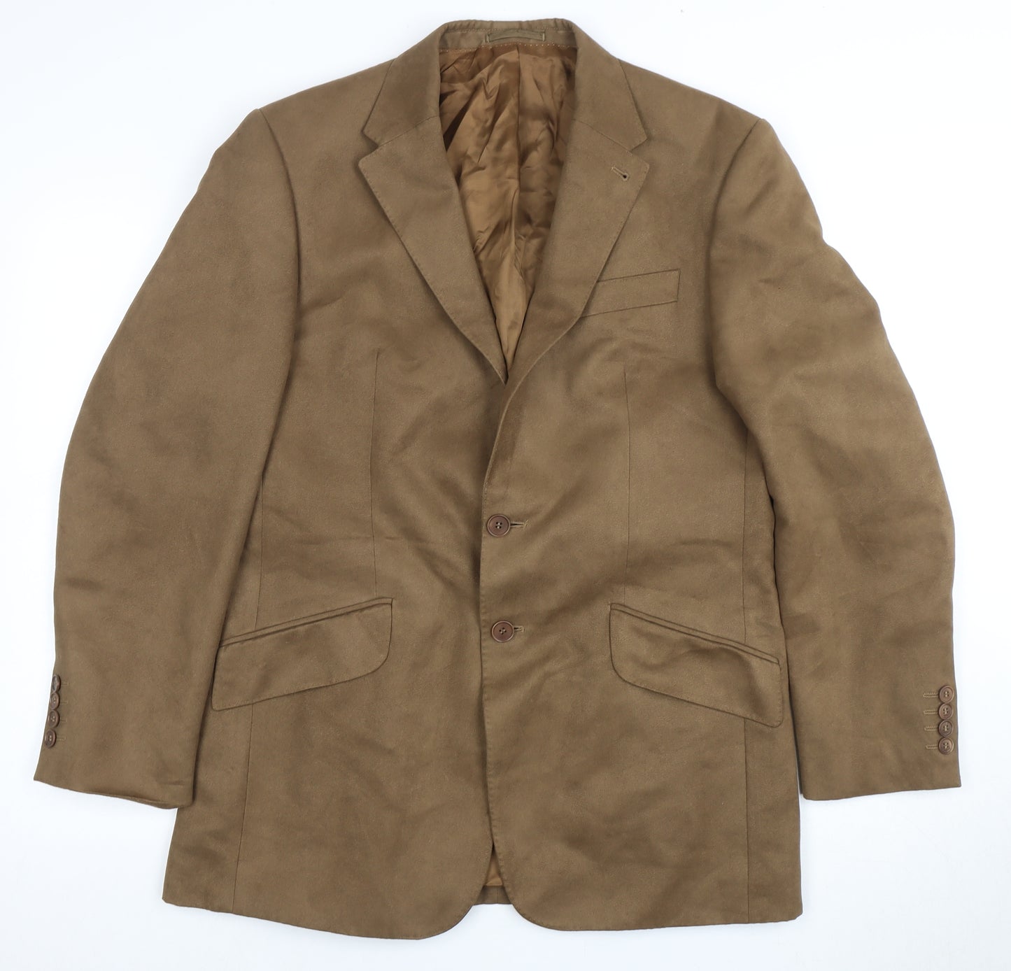 Next Men's Brown Blazer, M, Two-Button Classic
