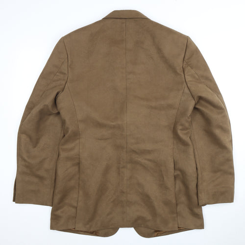 Next Men's Brown Blazer, M, Two-Button Classic