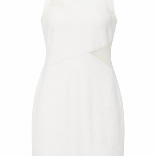 Miss Selfridge Women's Ivory Sheath Dress V-Neck Size 8