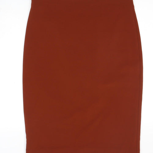 Zara Women's Brown Pencil Skirt 4XL Zip