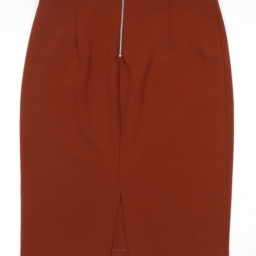 Zara Women's Brown Pencil Skirt 4XL Zip