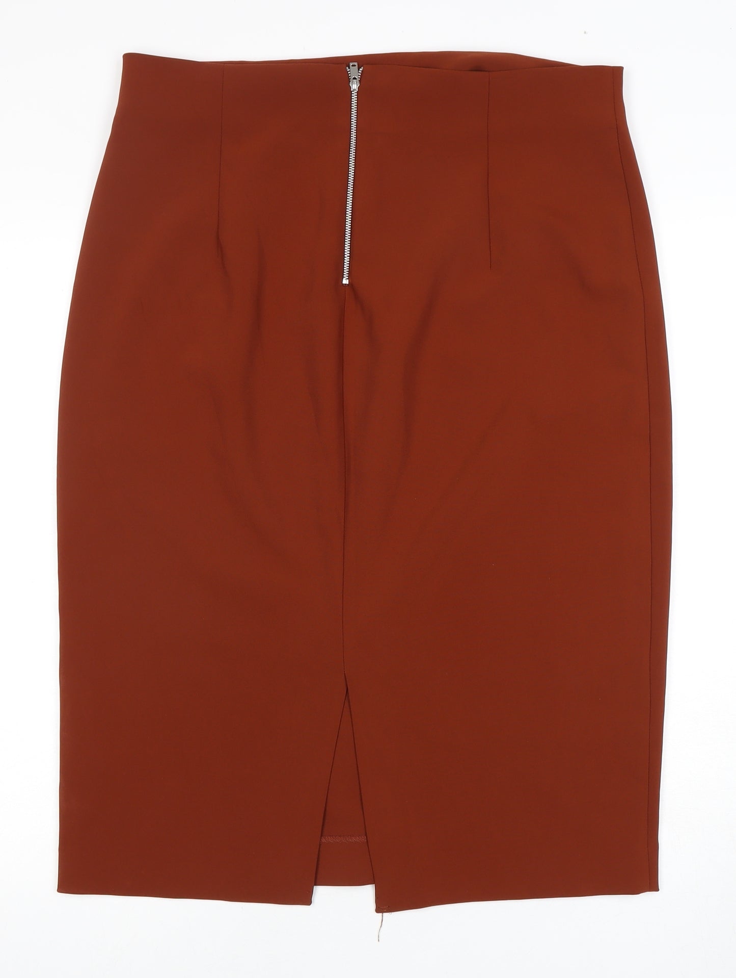 Zara Women's Brown Pencil Skirt 4XL Zip