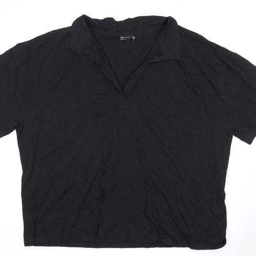 ASOS Women's Black Polo Shirt Size 28
