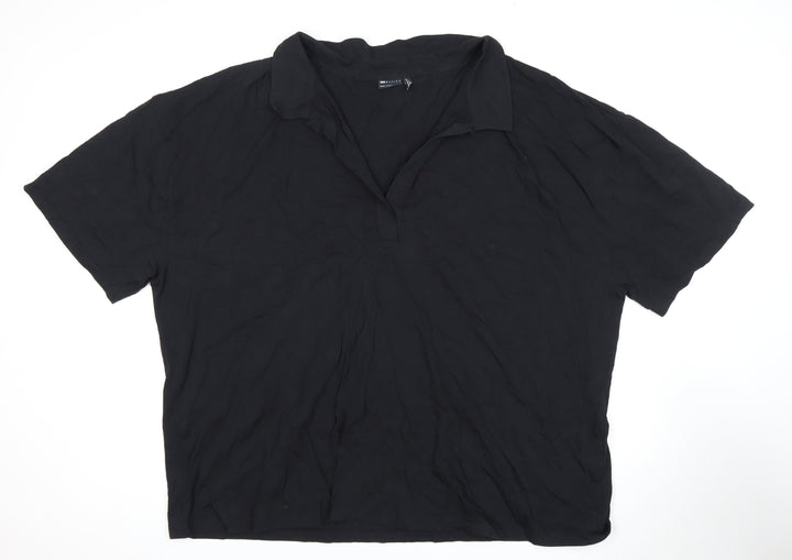 ASOS Women's Black Polo Shirt Size 28